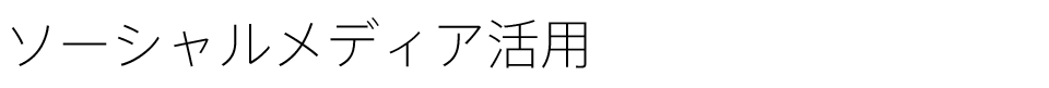 ソーシャルメディア活用